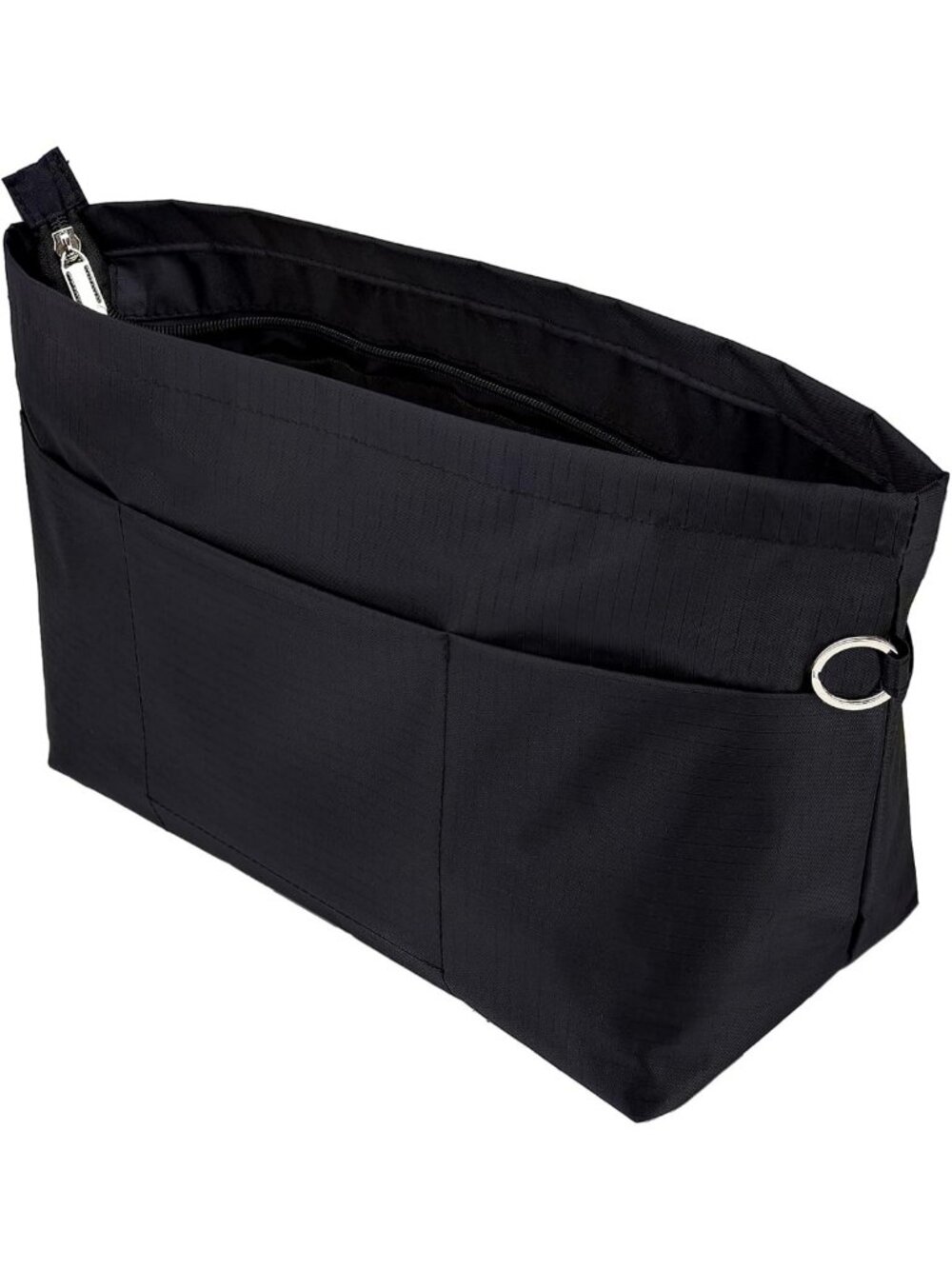 X-Large Black Tote Purse Organizer Insert | 11 Pocket Bag Divider & Liner